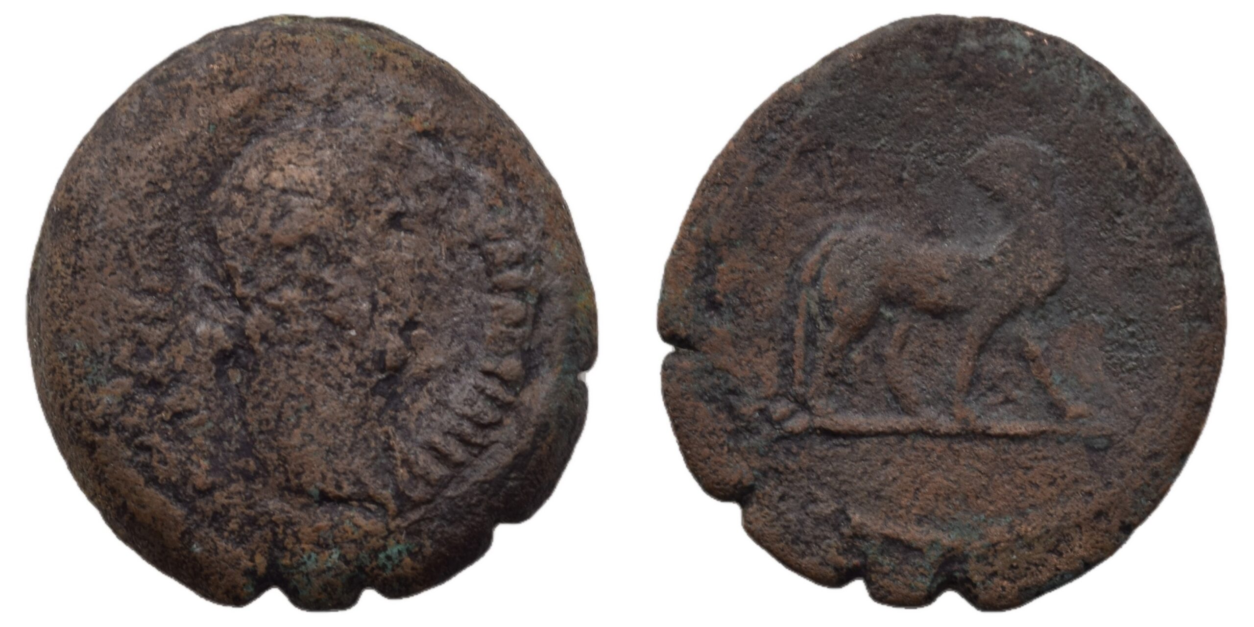 Hadrian. AD 117-138. Æ Obol. Dated RY 11 (AD 126/7). Roman Provincial
EGYPT Alexandria