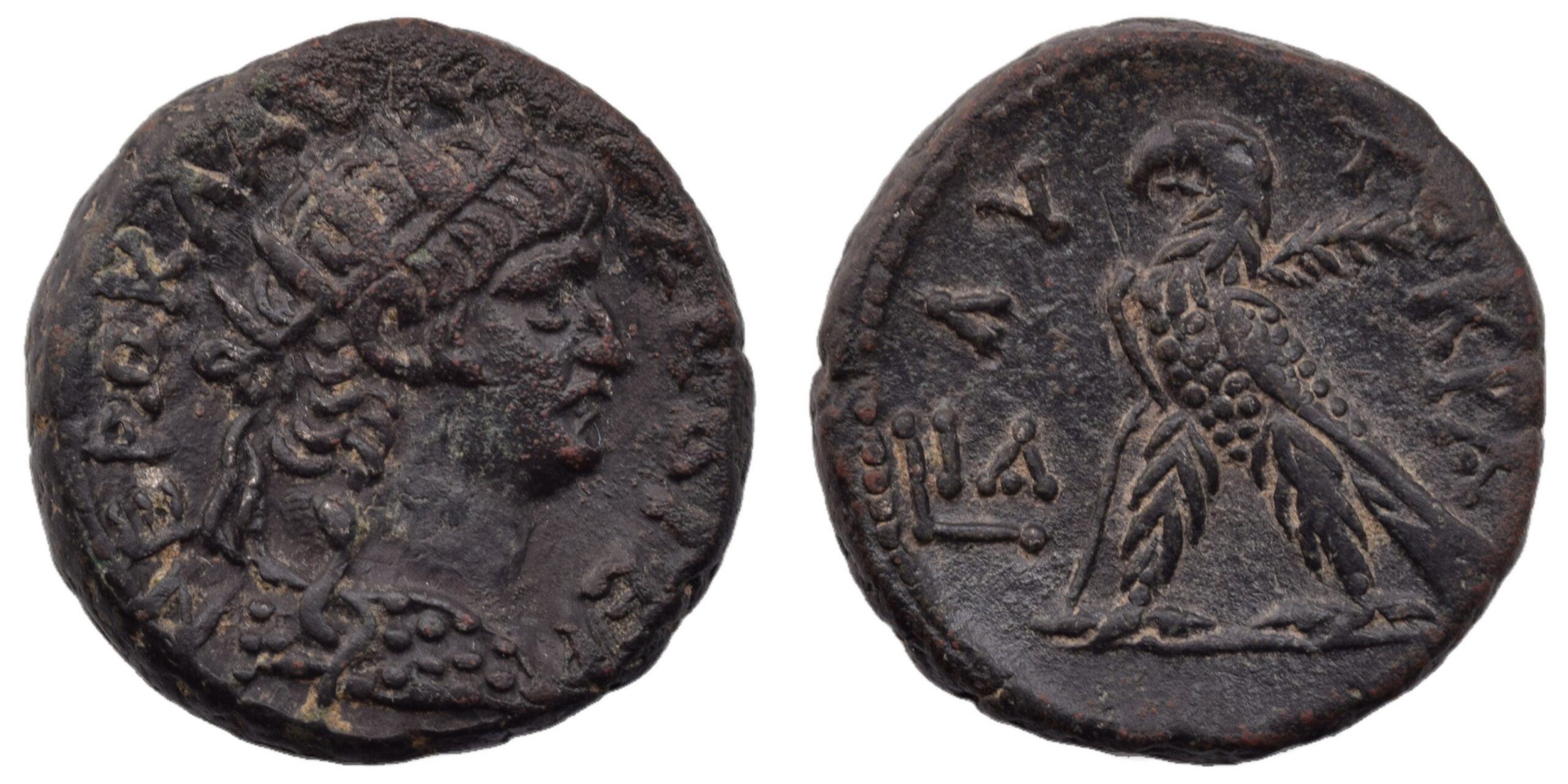 Nero. AD 54-68. BI Tetradrachm. Dated RY 11 (AD 64/5). Roman Provincial
EGYPT Alexandria