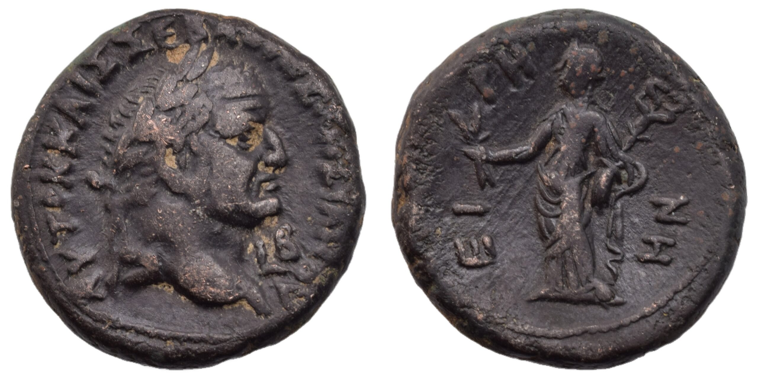 Vespasian. AD 69-79. BI Tetradrachm. Dated RY 2. Roman ProvincialEGYPT Alexandria