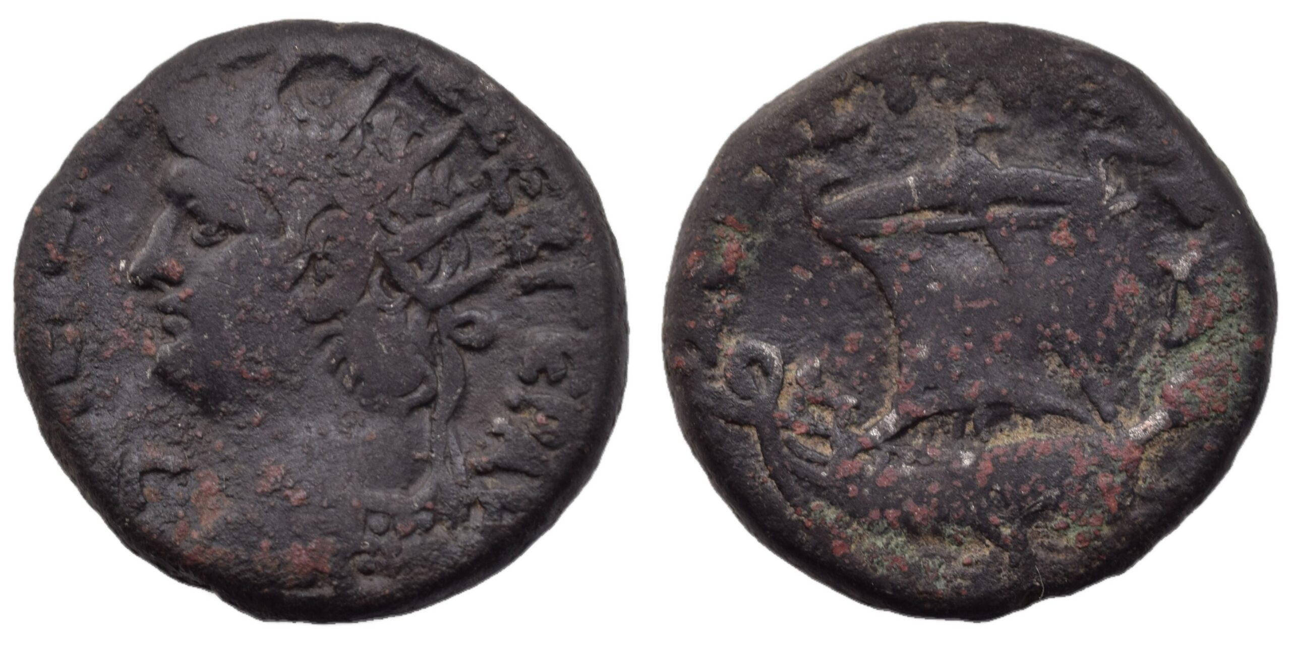 Nero. AD 54-68. BI Tetradrachm. Dated RY 13 (AD 66/7). Roman Provincial
EGYPT, Alexandria.