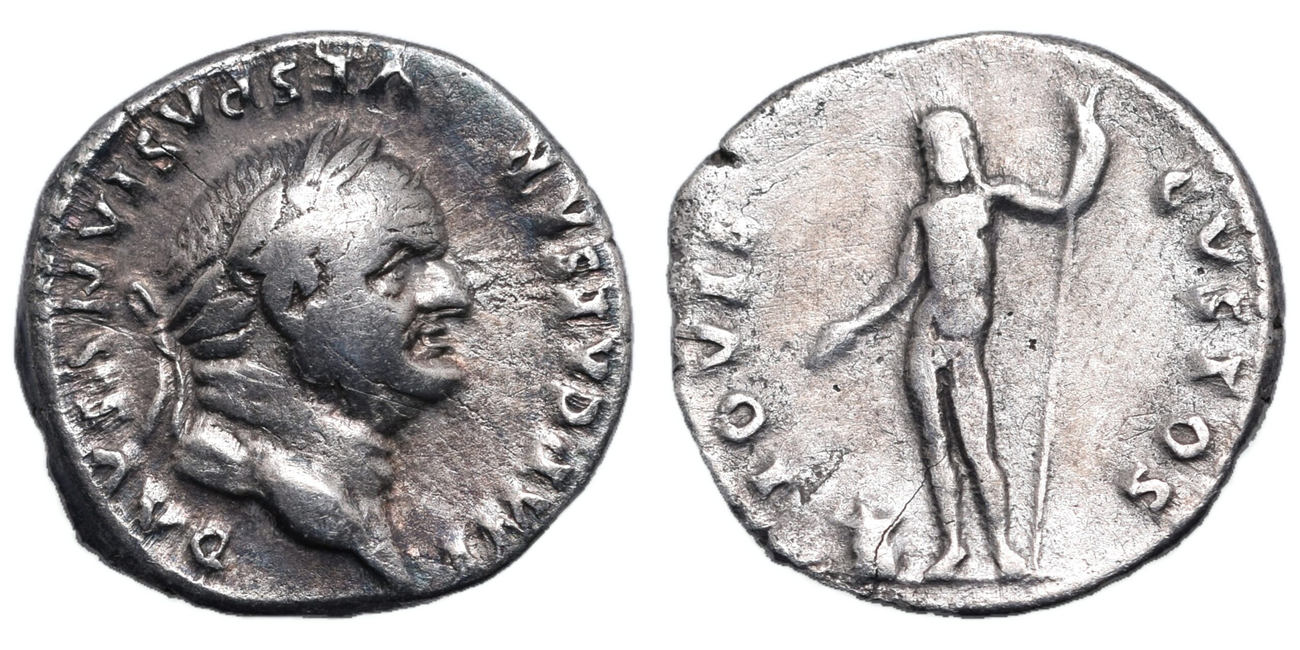 Vespasian. AD 69-79. AR Denariu. Rome mint Roman Imperial