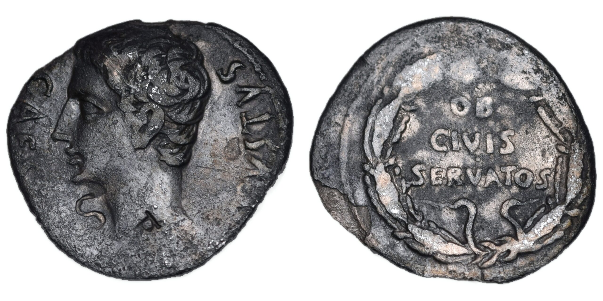 Augustus. 27 BC-AD 14. AR Denarius. Uncertain Spanish mint (Colonia Caesaraugusta?) Roman Imperial