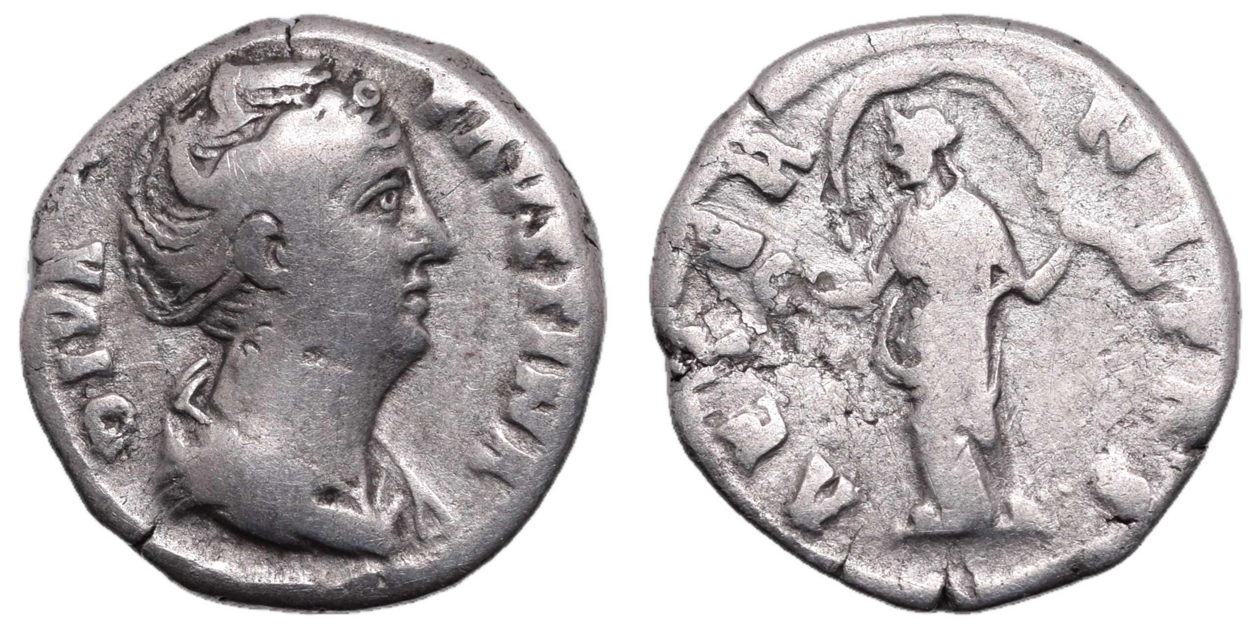 Diva Faustina Senior. Died AD 140/1. AR Denarius Rome mint Roman Imperial