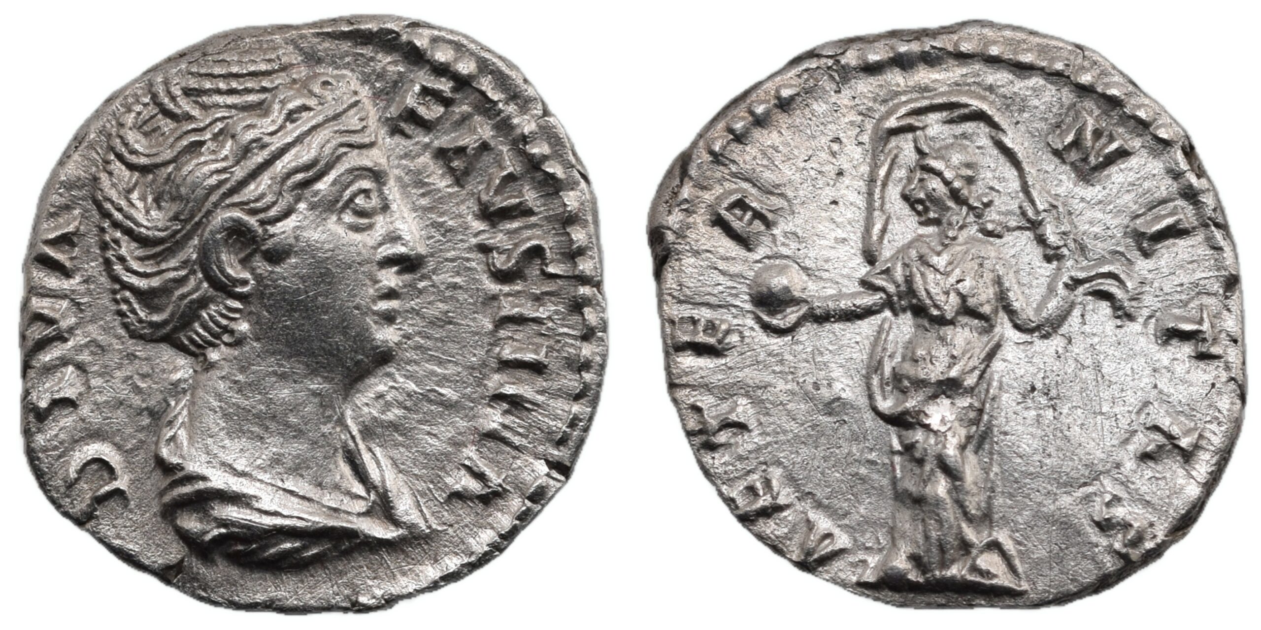 Diva Faustina Senior. Died AD 140/1. AR Denarius Rome mint Roman Imperial
