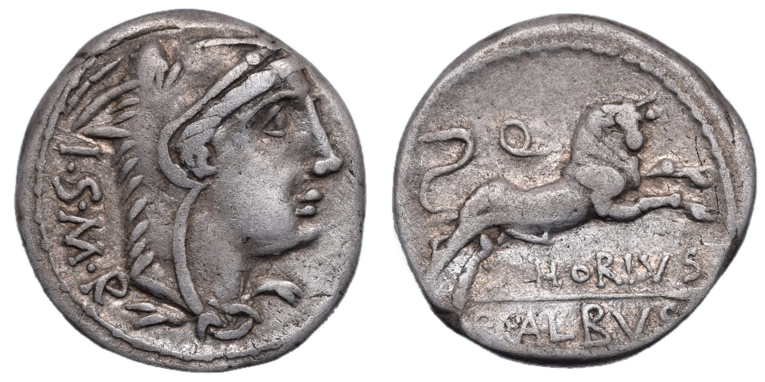 L. Thorius Balbus. 105 BC. AR Denarius. Rome mint Roman Republican